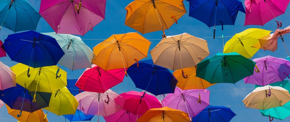 Colorful umbrellas